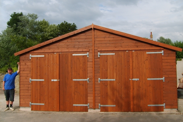 Wooden Double Garage 20x16 Other Sizes Available To Order